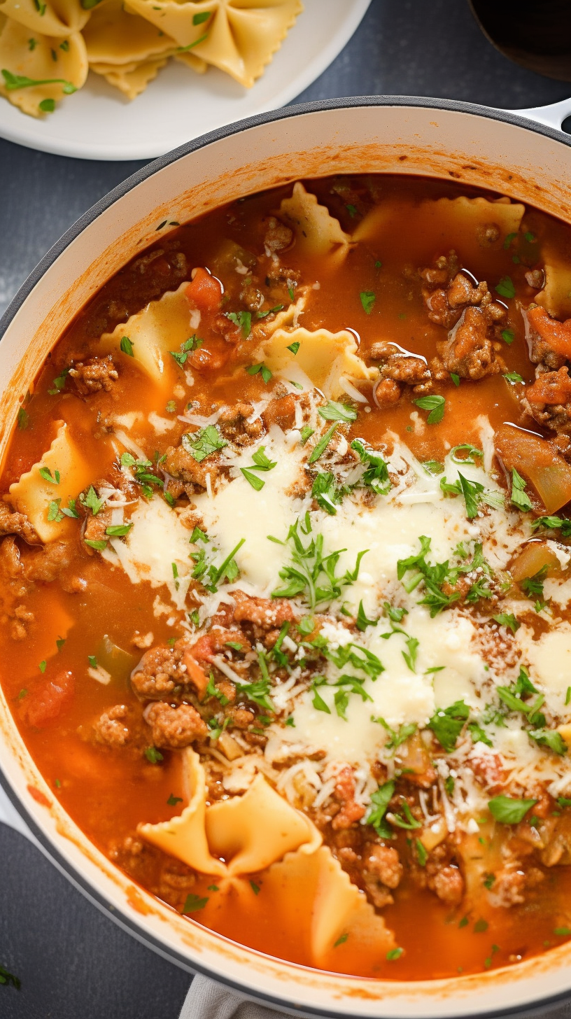 Hearty One Pot Lasagna Soup: A Comforting Twist on a Classic Dish ...