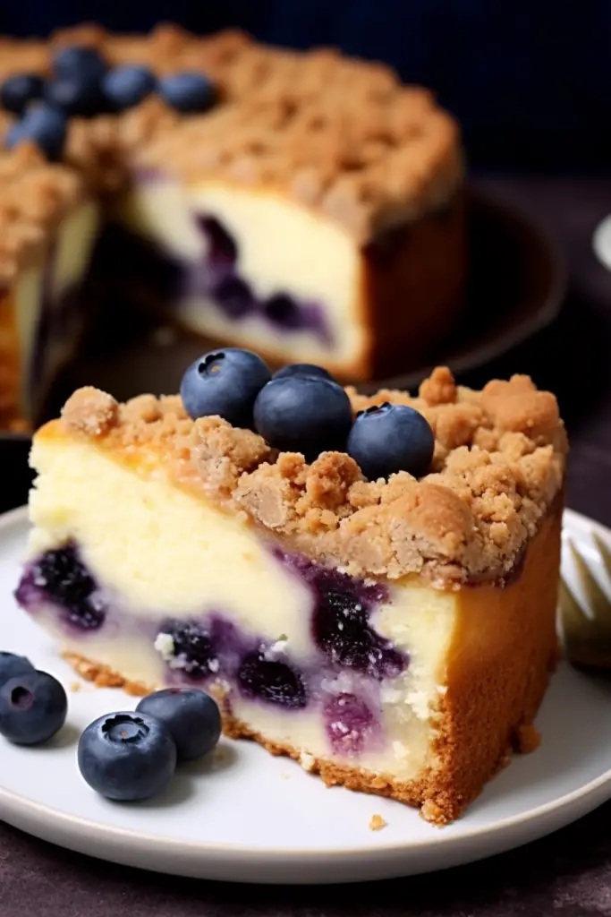 Blueberry Cream Cheese Coffee Cake - Eight five Five